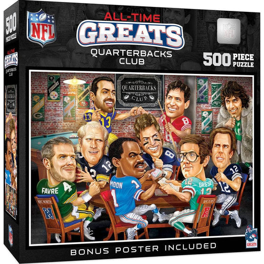 NFL Quarterbacks Club - All Time Greats 500 Piece Jigsaw Puzzle