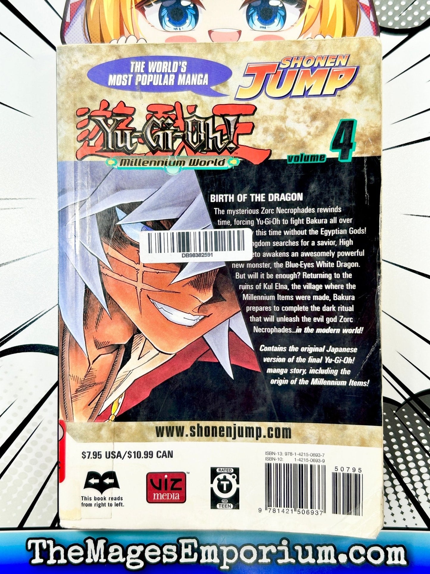 Yu-Gi-Oh Millenium World Vol 4 Damaged