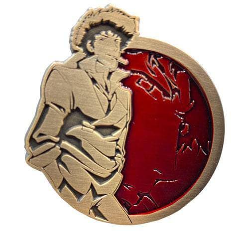 Zen Monkey: Antique Gold Spike Spiegel - Cowboy Bebop Enamel Pin