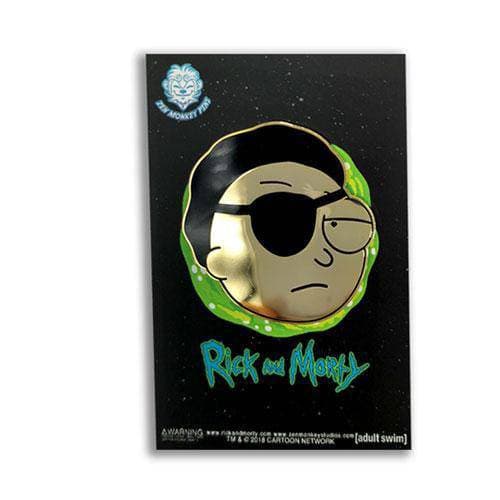 Zen Monkey: Golden Evil Morty - Rick and Morty Enamel Pin