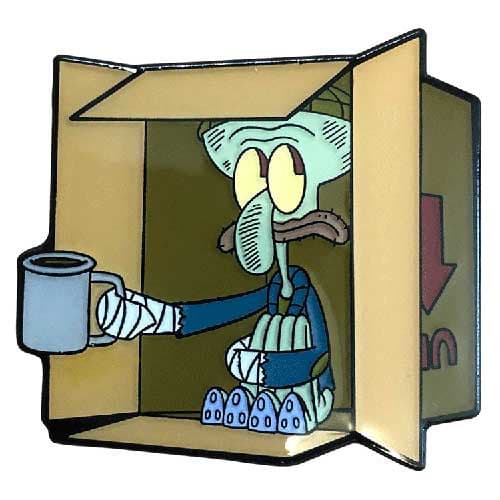 Zen Monkey: Homeless Squidward - SpongeBob SquarePants Enamel Pin