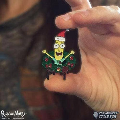 Zen Monkey: Poopy Butthole Wreath - Rick and Morty Enamel Pin