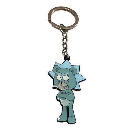 Zen Monkey: **SEASON 4 EPISODE 1** Teddy Rick - Rick and Morty Enamel Keychain