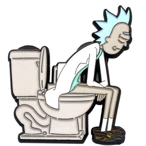 Zen Monkey: **SEASON 4 EPISODE 2** Rick on the throne - Rick and Morty Enamel Pin