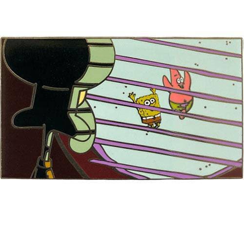 Zen Monkey: Squidward Looking Through Window- Spongebob Squarepants Pin