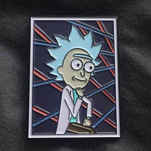 Zen Monkey: Tiny Rick's School Portrait - Rick and Morty Enamel Pin