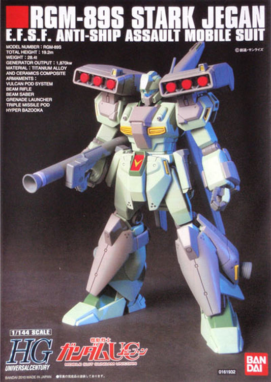 Bandai HGUC 104 Gundam RGM-89S STARK JEGAN 1/144 Escala Kit modelo Kit