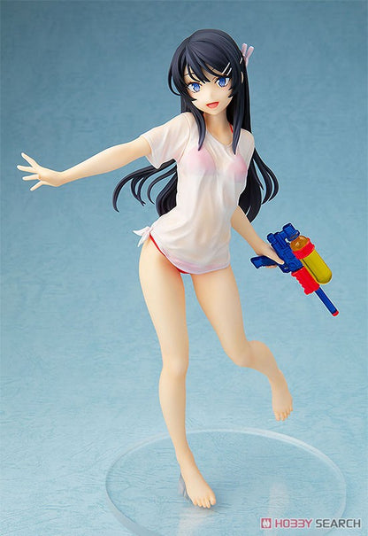 Chara-ani Rascal Does Not Dream of Bunny Girl Senpai: Mai Sakurajima (Water Gun Date Ver.) 1:7 Scale PVC Figure