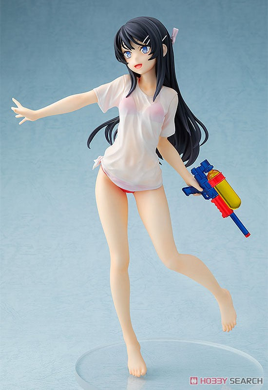 Chara-ani Rascal no sueña con Bunny Girl Senpai: Mai Sakurajima (Water Gun Date Ver.) Figura de PVC a escala 1:7