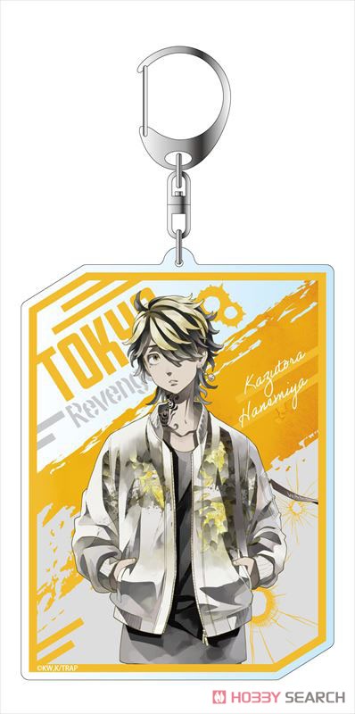 Tokyo Revengers Big Key Ring Pale Tone Series Kazutora Hanemiya Ver. Keychain Super Anime Store 