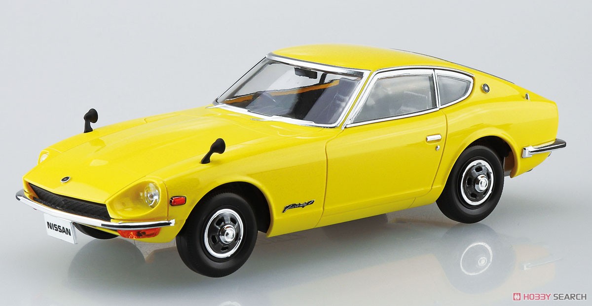 Kit de modelo Nissan S30 Fairlady Z (amarillo) (modelo de coche) a escala 1/32