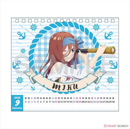 The Quintessential Quintuplets Season 2 Pirates Art Desk Calendar