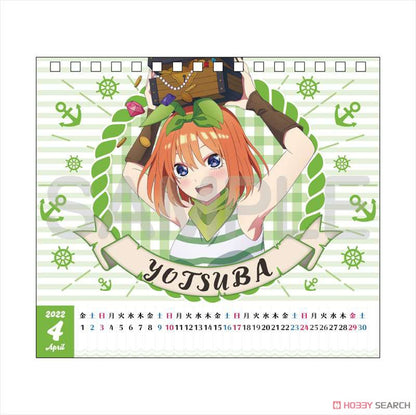 The Quintessential Quintuplets Season 2 Pirates Art Desk Calendar