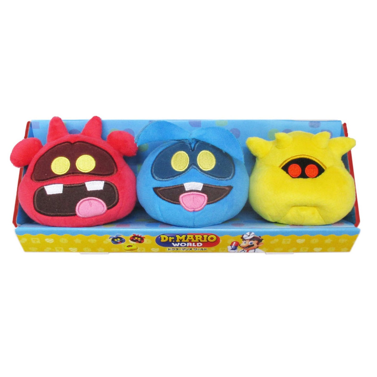 Super Mario - Dr. Mario World - Virus (3-Pk) Plush Super Anime Store 