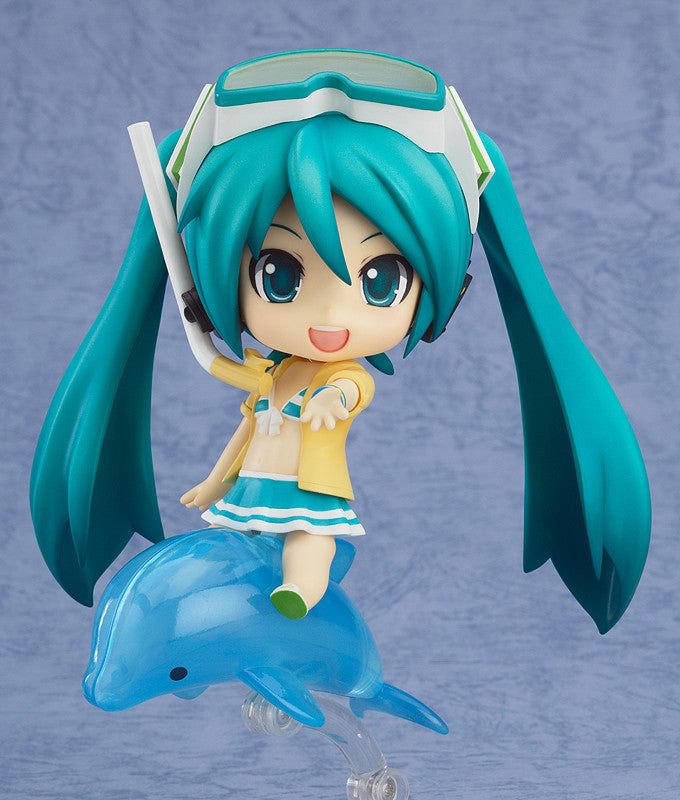 Character Vocal Series 01: Hatsune Miku Nendoroid 339a Hatsune Miku: Swimsuit Ver. & FamilyMart 2013 Ver. Figure (ねんどろいど はつねみく みずぎVer. ＆ふぁみりーまーと 2013 Ver.) Super Anime Store 