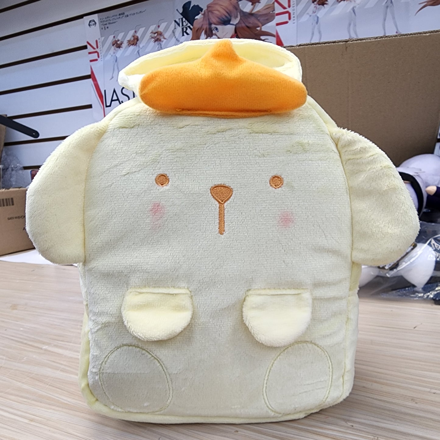 Sanrio Characters Fluffy Cheek Pastel Bolsa 8.3" Pompompurin 