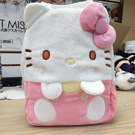 Sanrio Characters Fluffy Cheek Pastel Bag 8.3" Hello Kitty
