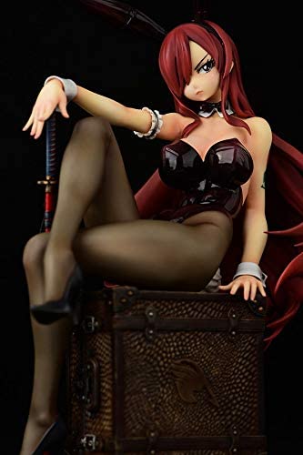 ORCATOYS Fairy Tail: Erza Scarlet (Bunny Girl Black Version) 1:6 Scale Figure Super Anime Store