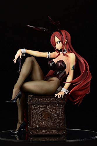 ORCATOYS Fairy Tail: Erza Scarlet (Bunny Girl Black Version) 1:6 Scale Figure Super Anime Store