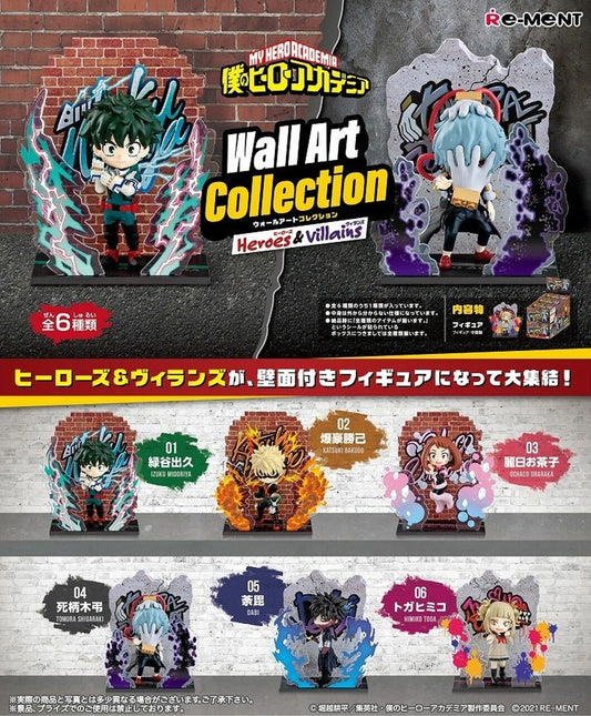 Re-ment My Hero Academia Wall Art Collection - Heroes & Villains - Blind Box