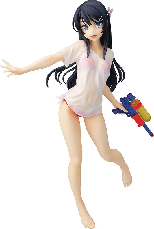Chara-ani Rascal no sueña con Bunny Girl Senpai: Mai Sakurajima (Water Gun Date Ver.) Figura de PVC a escala 1:7