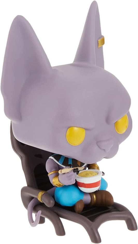 Funko POP 1110 Animation: Dragon Ball Super Beerus (Eating Noodles) Figure Hot Topic Exclusive