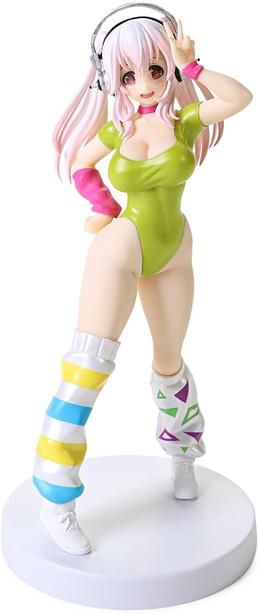 Furyu Super Sonico 7" 80's Green Color Figure Super Anime Store 