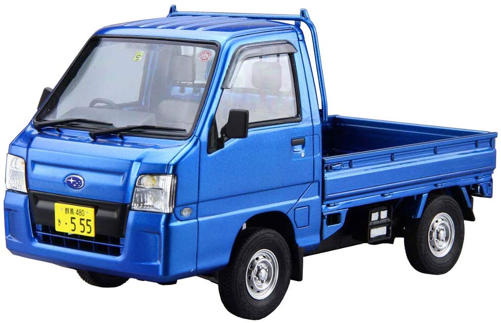 Aoshima 1/24 Scale the Model Car 004 TT2 Sambar Truck WR Blue Limited 2011 - Plastic Model Building Kit Super Anime Store 