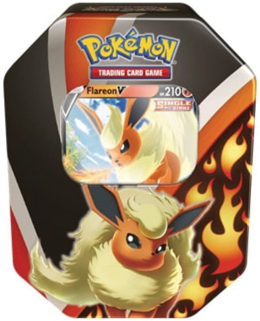 Pokemon TCG: Eevee Evolutions V Tin (Fall 2021) Flareon Super Anime Store 