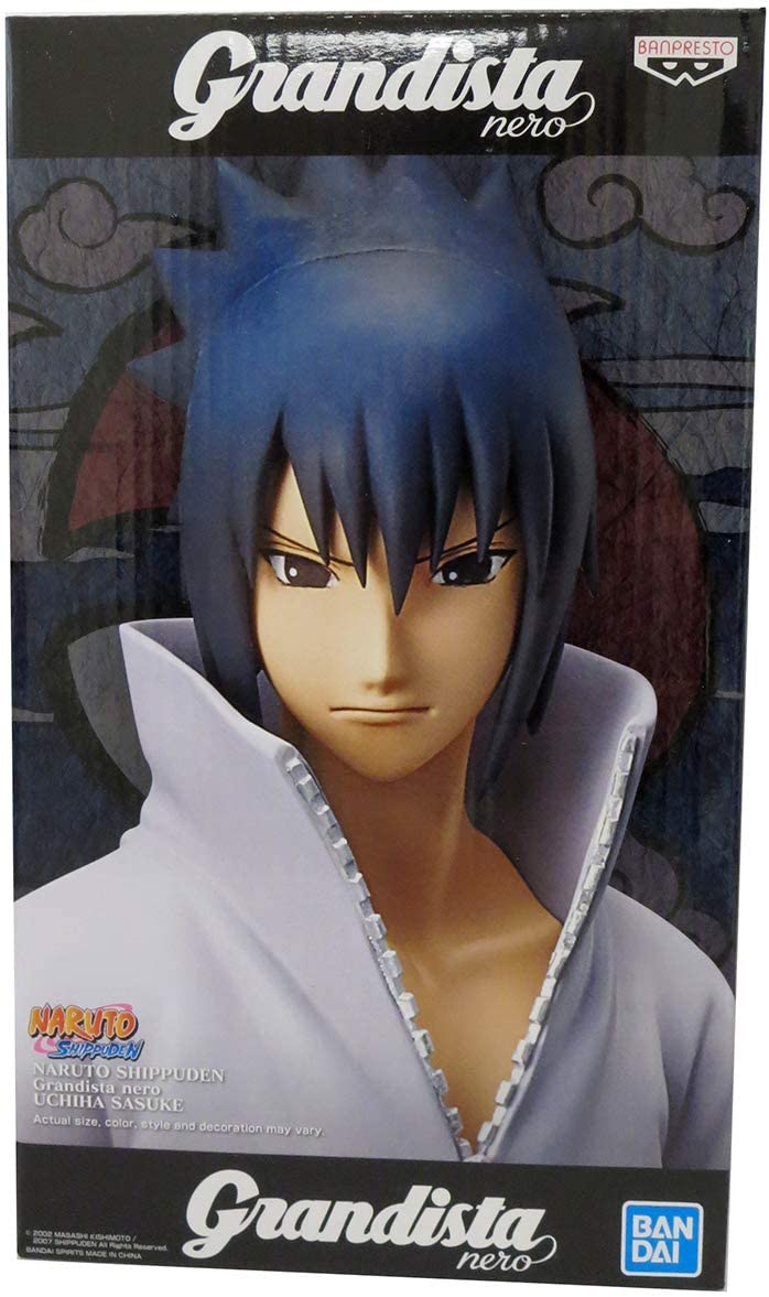 Banpresto Naruto Shippuden Uchiha Sasuke Grandista Nero Figure Super Anime Store 