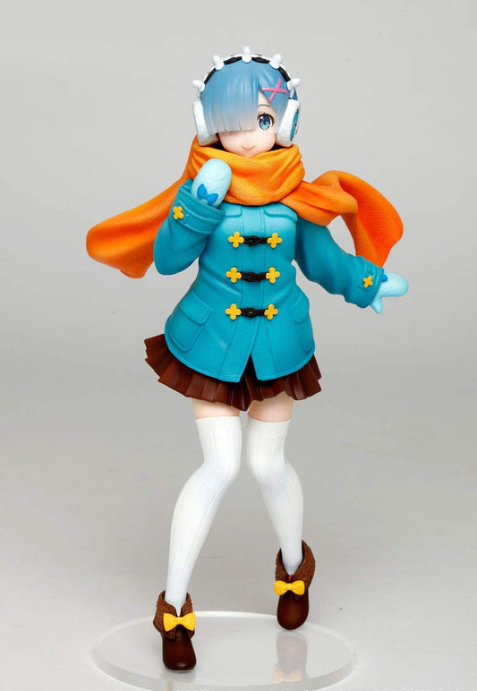 Taito Re: Zero -Starting Life in Another World Rem Precious Figure Winter Coat Super Anime Store 