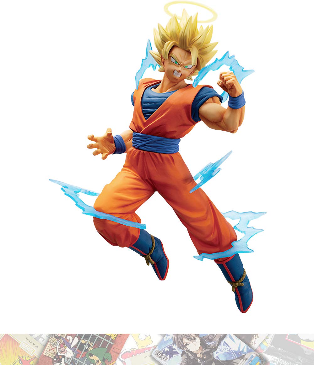 Dragon Ball Z Dokkan Battle Collab Super Saiyan 2 Goku Figure - Super Anime Store FREE SHIPPING FAST SHIPPING USA