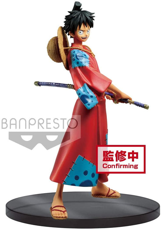 Banpresto One Piece DXF The Grandline Men Wanokuni Vol.1 Monkey D. Luffy Figure Super Anime Store 