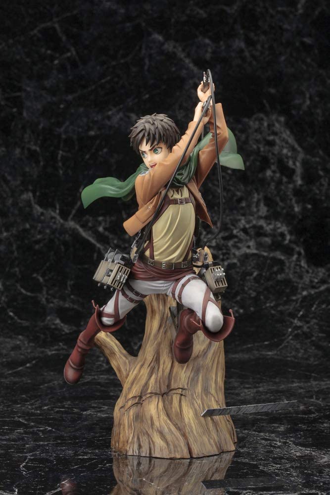 Kotobukiya Attack On Titan: Eren Yeager (Renewal Package Variant) ArtFX J Statue Figure Super Anime Store 