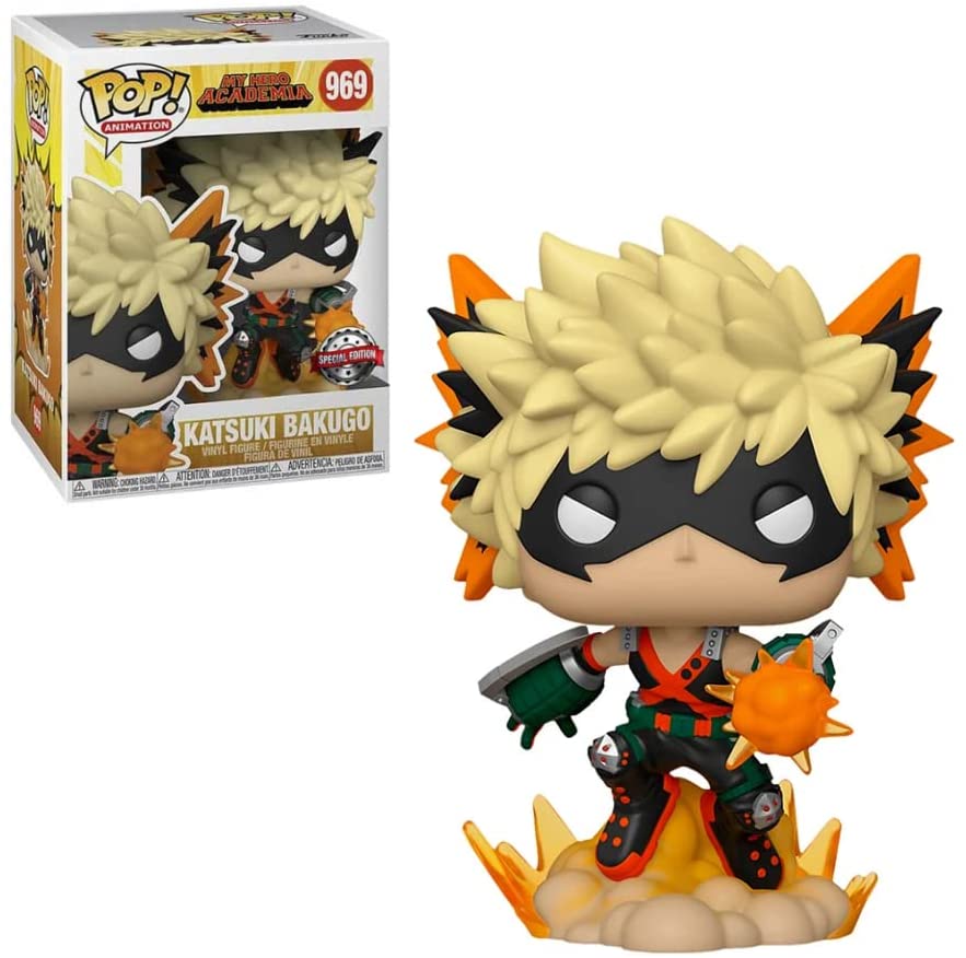 Funko POP 969 Anime: My Hero Academia Bakugo Katsuki with Explosion Special Edition Exclusive Figure Super Anime Store