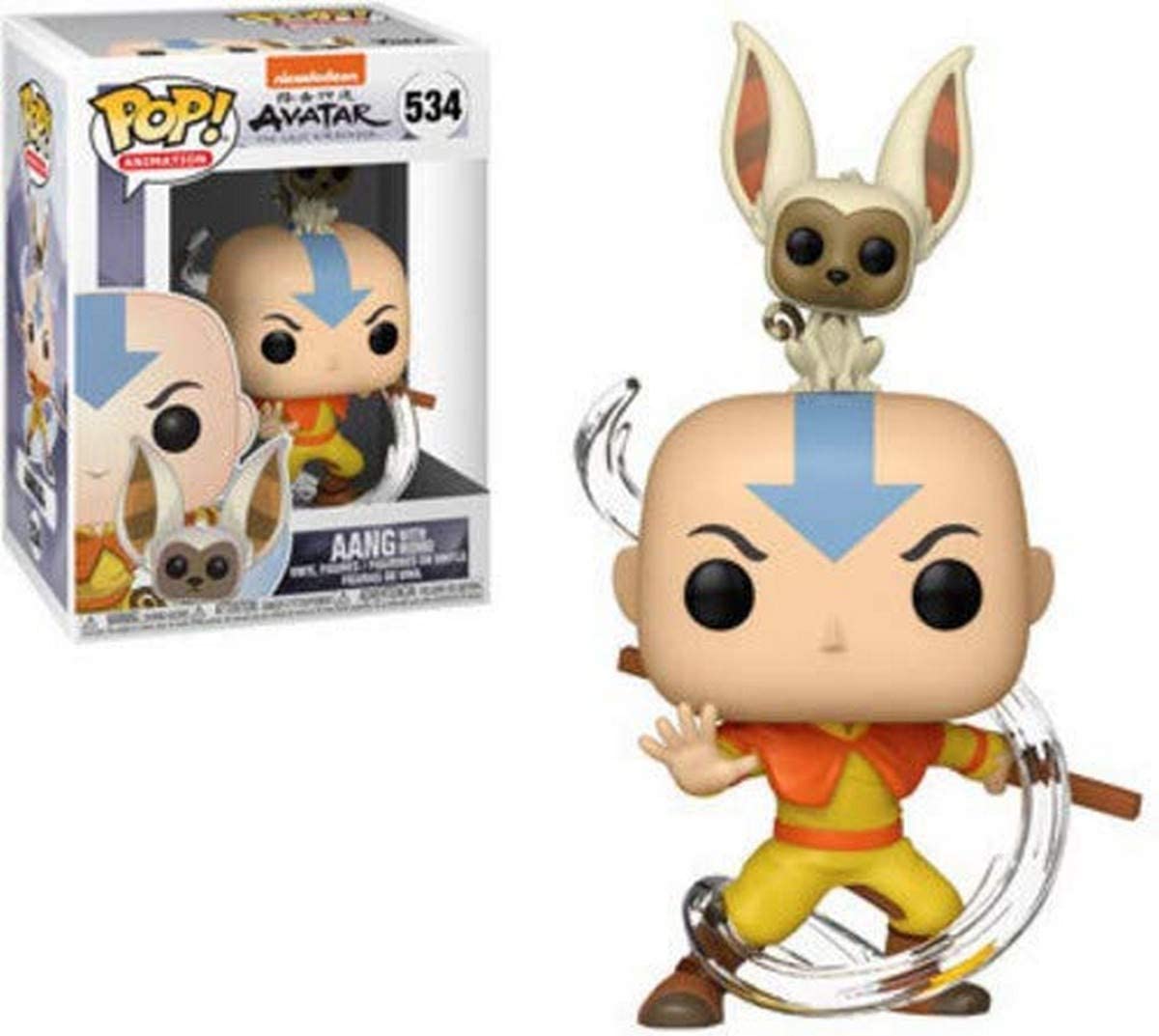 Funko POP 534: Avatar Aang with Momo Figure Super Anime Store