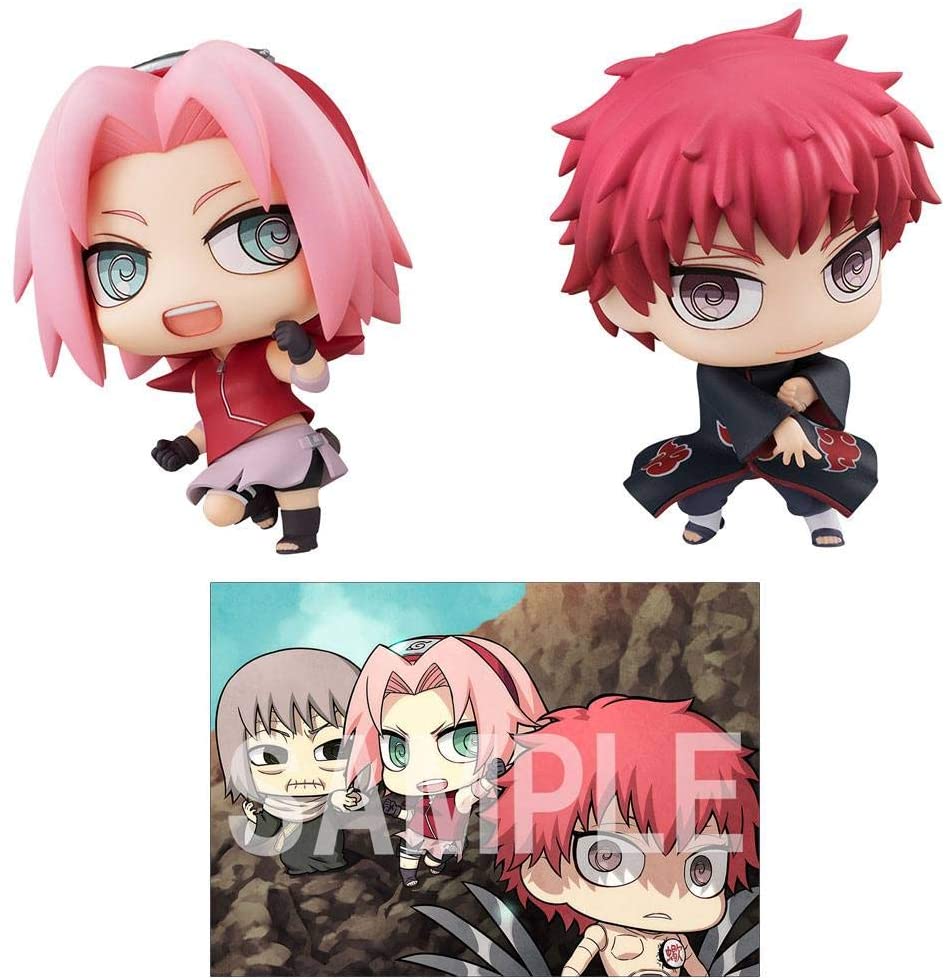 Megahouse Chimimega Buddy Series Naruto Shippuden Haruno Sakura & Sasori Set Figure Super Anime Store 