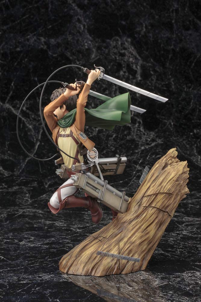 Kotobukiya Attack On Titan: Eren Yeager (Renewal Package Variant) ArtFX J Statue Figure Super Anime Store 