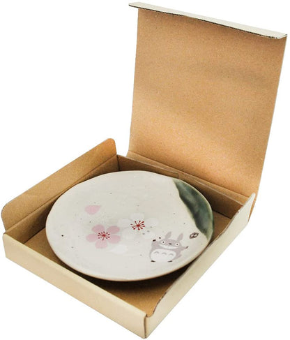 Totoro Traditional Japanese Dish Series - Small Plate (Sakura/Cherry Blossom) "My Neighbor Totoro", Skater Super Anime Store