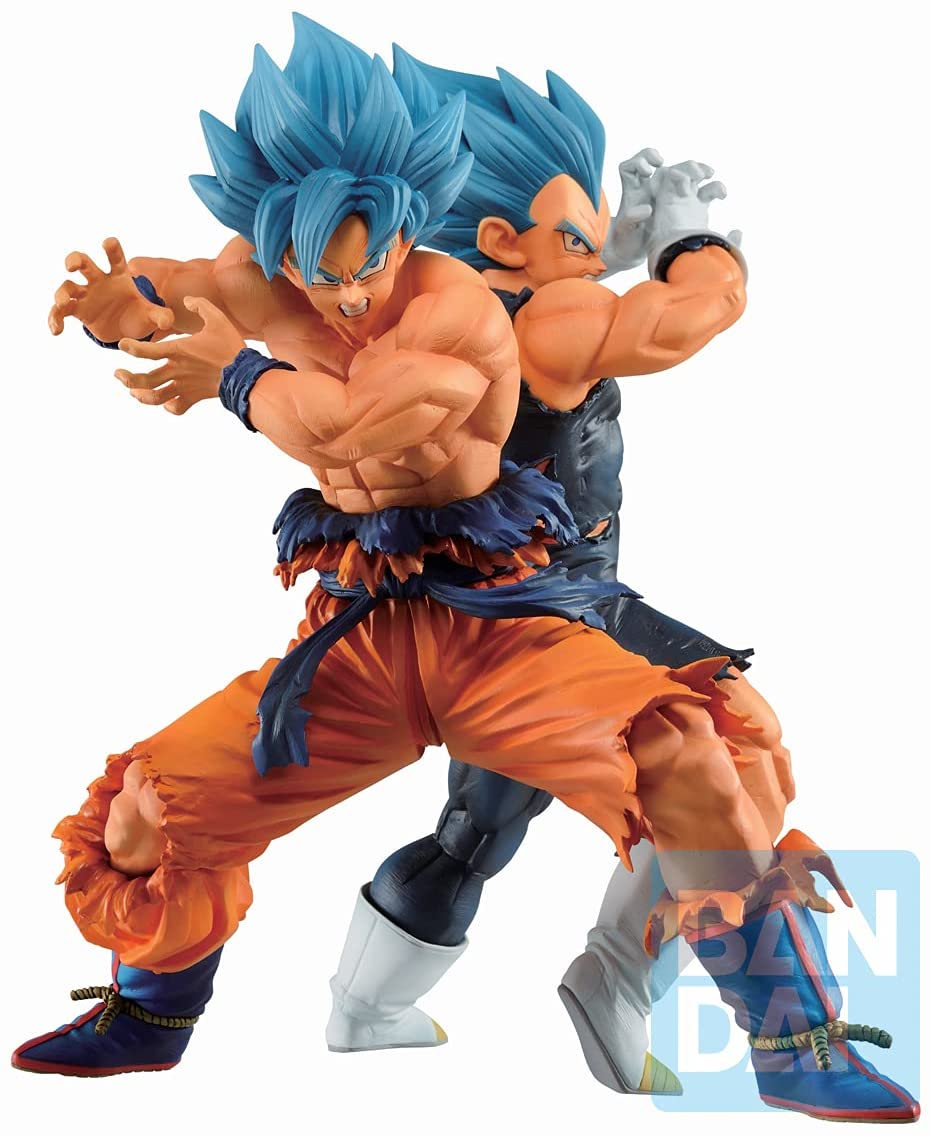 Ichiban - Dragon Ball Super - Son Goku (Super Saiyan God Super Saiyan) &amp; Vegeta (Super Saiyan God Super Saiyan) (Vs Omnibus Super), Figura Bandai Ichibansho