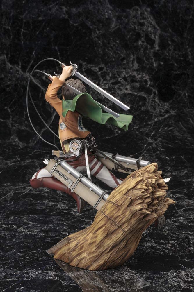 Kotobukiya Attack On Titan: Eren Yeager (Renewal Package Variant) ArtFX J Statue Figure Super Anime Store 