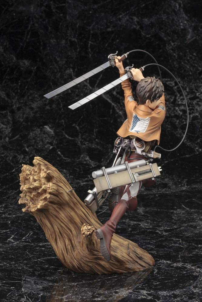 Kotobukiya Attack On Titan: Eren Yeager (Renewal Package Variant) ArtFX J Statue Figure Super Anime Store 