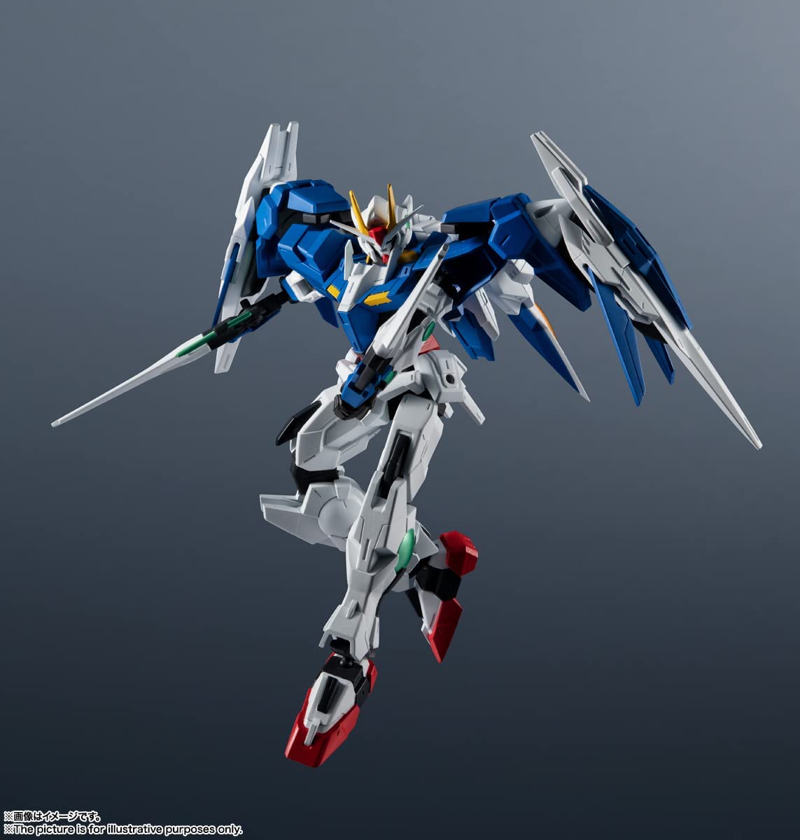 Tamashi Nations – Mobile Suit Gundam – GN-0000 + GNR-010 00 Raiser, Bandai Spirits GUNDAM UNIVERSE Figur