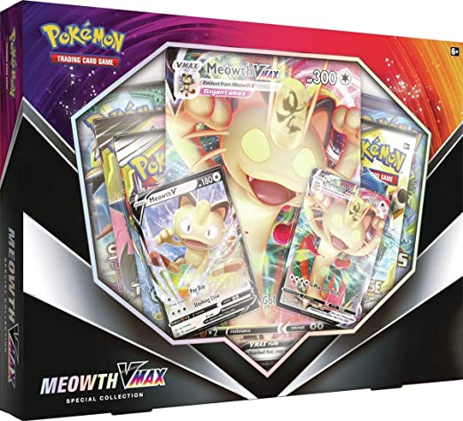 Pokemon TCG: Meowth VMAX Special Collection, INTL version Super Anime Store 