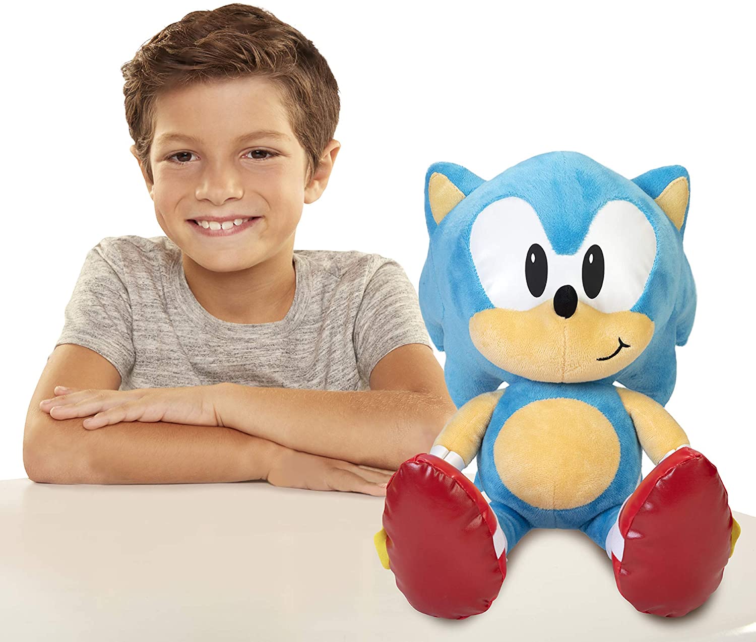 Sonic the Hedgehog 30th Anniversary Jumbo Sonic Plush 18" Super Anime Store 