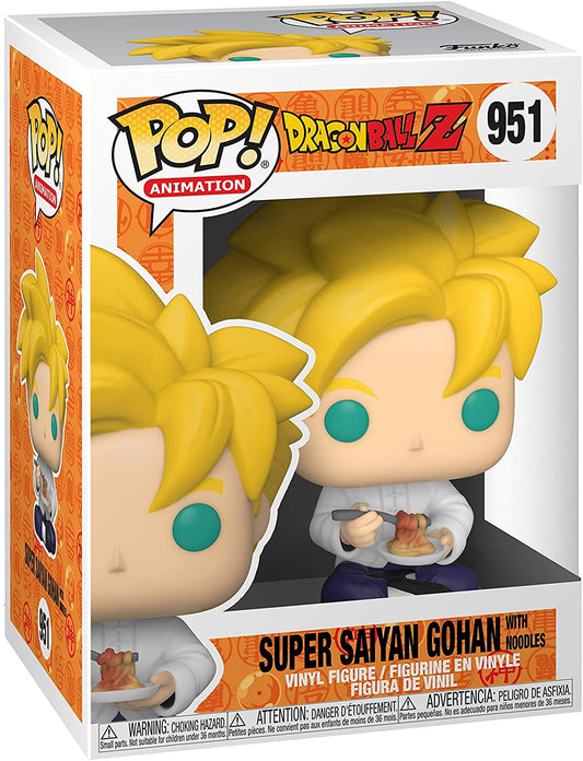 Funko POP 951 Anime: Dragon Ball Z Super Saiyan Gohan with Noodles Figure Super Anime Store