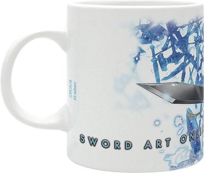 SWORD ART ONLINE - Taza de espadas de Kirito y Asuna 11 oz.