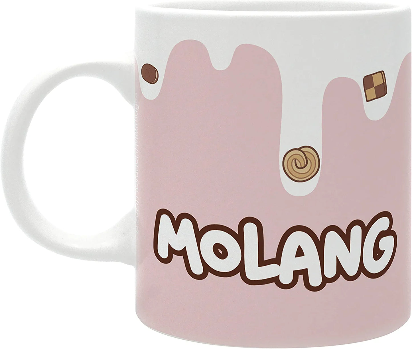 MOLANG - Taza de leche y galletas Molang, 11 oz