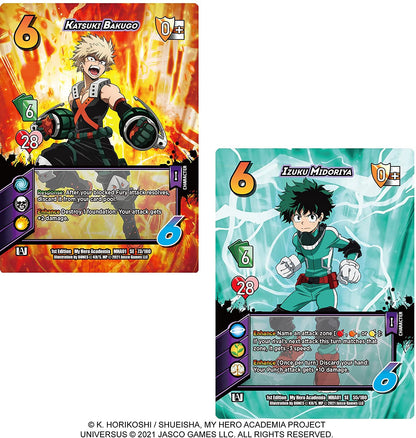 My Hero Academia Collectible Card Game Izuku Midoriya vs. Katsuki Two Player Rival Decks | Trading Card Game for Adults and Teens | Ages 14+ | 2 Players | Avg. Playtime 45+ Mins |