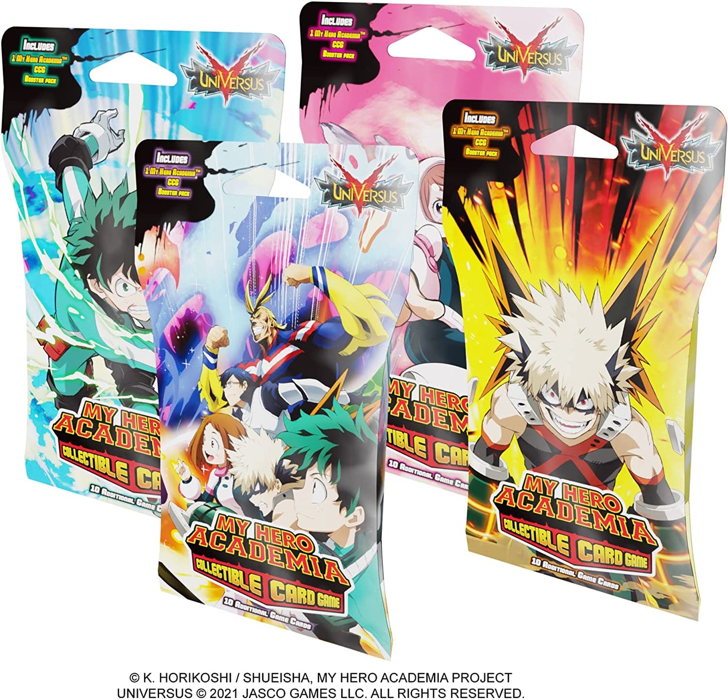 My Hero Academia Collectible Card Game Series 1 Unlimited | 10-Card Single-Pack Booster Pack | Trading Cards for Adults and Teens | Ages 14+ | 2 Players | Avg. Playtime 45+ Mins